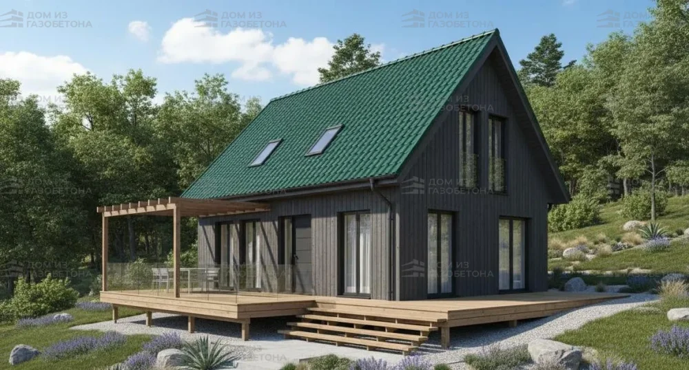 Проект Двухэтажный дом 8 на 9, 81 м2