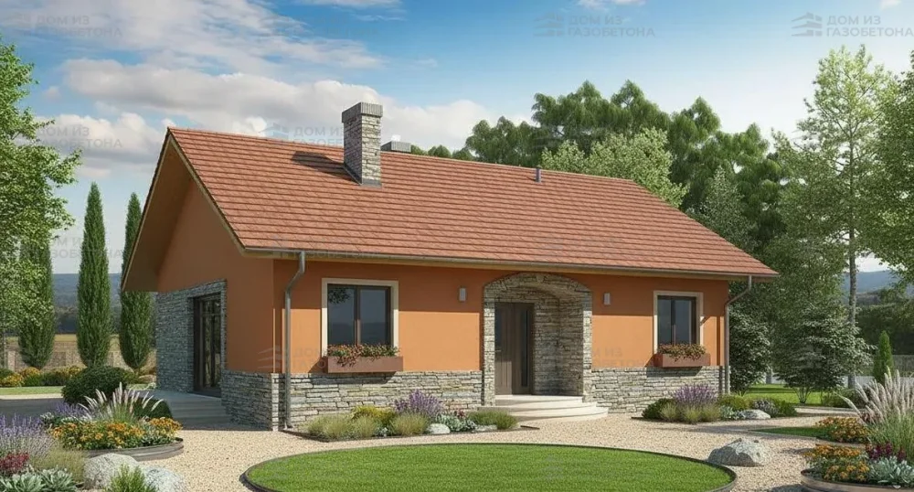 Проект Одноэтажный дом 13 на 10, 93 м2