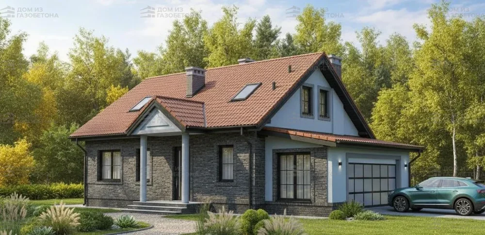 Проект Двухэтажный дом 13 на 9, 136 м2