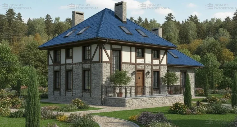 Проект Двухэтажный дом 18 на 13, 200 м2