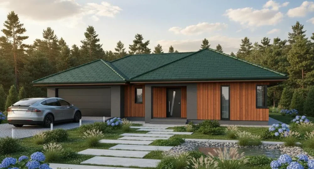 Проект Одноэтажный дом 13 на 26, 188 м2