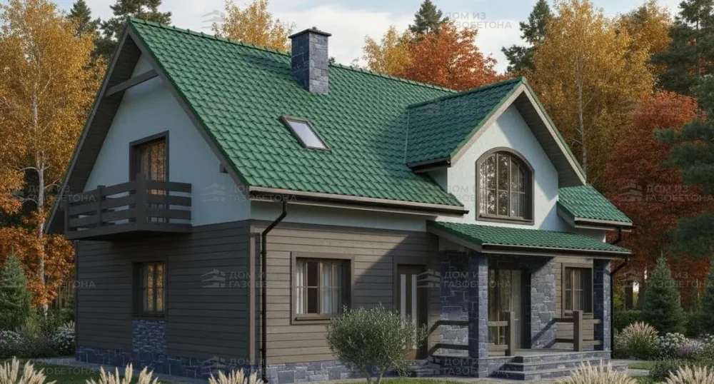 Проект Двухэтажный дом 12 на 13, 144 м2