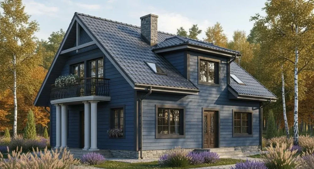 Проект Двухэтажный дом 15 на 12, 166 м2