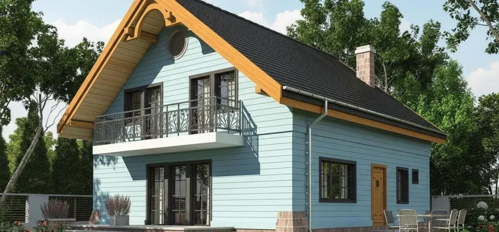 Проект Двухэтажный дом 10 на 10, 125 м2